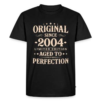 Original depuis 2004 Vintage cadeau d’anniversaire - T-shirt Premium bio Homme - noir - Devant - Nico (187cm)