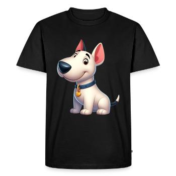 Bull Terrier 5 - Men's Premium Organic T-Shirt - black - Front - Nico (187cm)