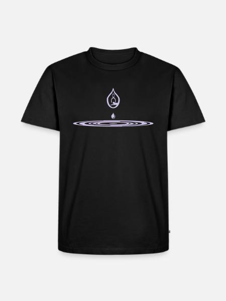 Zen-massage Logo-Design - Men's Premium Organic T-Shirt - black