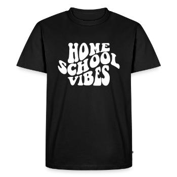 Heimschule Vibe Vie à la maison École à la maison - T-shirt Premium bio Homme - noir - Devant - Nico (187cm)