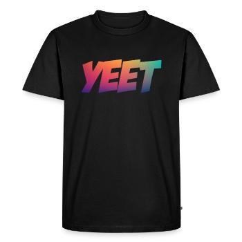 Yeet meme yeeted Slang M dchen Adolescent Arc-en-ciel - T-shirt Premium bio Homme - noir - Devant - Nico (187cm)