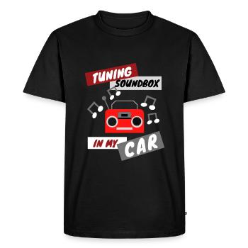 Régler le corps résonnant dans ma voiture - T-shirt Premium bio Homme - noir - Devant - Nico (187cm)