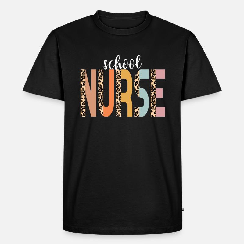 Krankenschwester School Krankenschwester Cheetah P - Männer Premium Bio T-Shirt - Schwarz