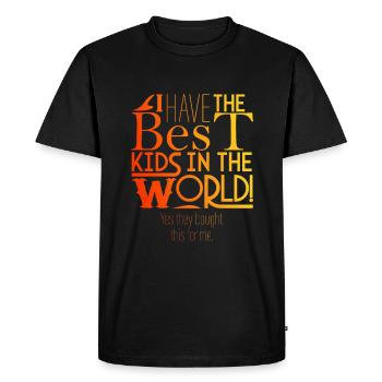 Yes, my kids bought it for me. - Men's Premium Organic T-Shirt - black - Front - Nico (187cm)