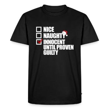 Innocent innocent until it can be proven that it is possible to - Men's Premium Organic T-Shirt - black - Front - Nico (187cm)