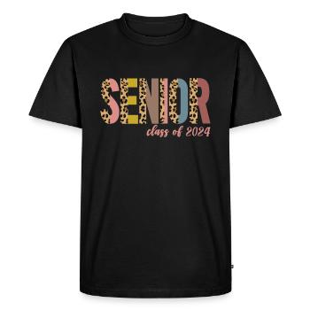 Senior Class of 2024 Senior Degree Senior 2024 - Men's Premium Organic T-Shirt - black - Front - Nico (187cm)