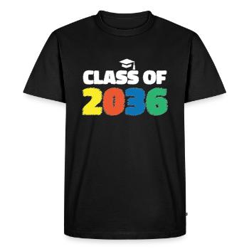 Classe de 2036 Enseignante de maternelle de rentrée scolaire - T-shirt Premium bio Homme - noir - Devant - Nico (187cm)