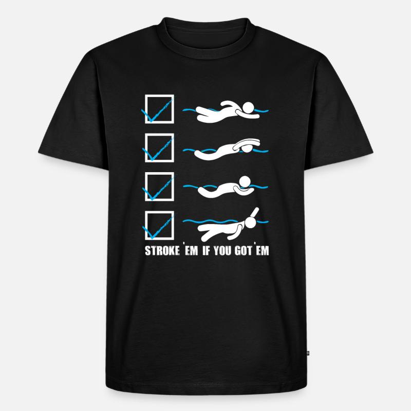 Schlagan - Männer Premium Bio T-Shirt - Schwarz
