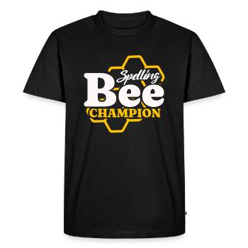 Spelling Bee Champion Spelling Contest - Men's Premium Organic T-Shirt - black - Front - Nico (187cm)