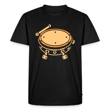 Humour tambour batucada - T-shirt Premium bio Homme - noir - Devant - Nico (187cm)