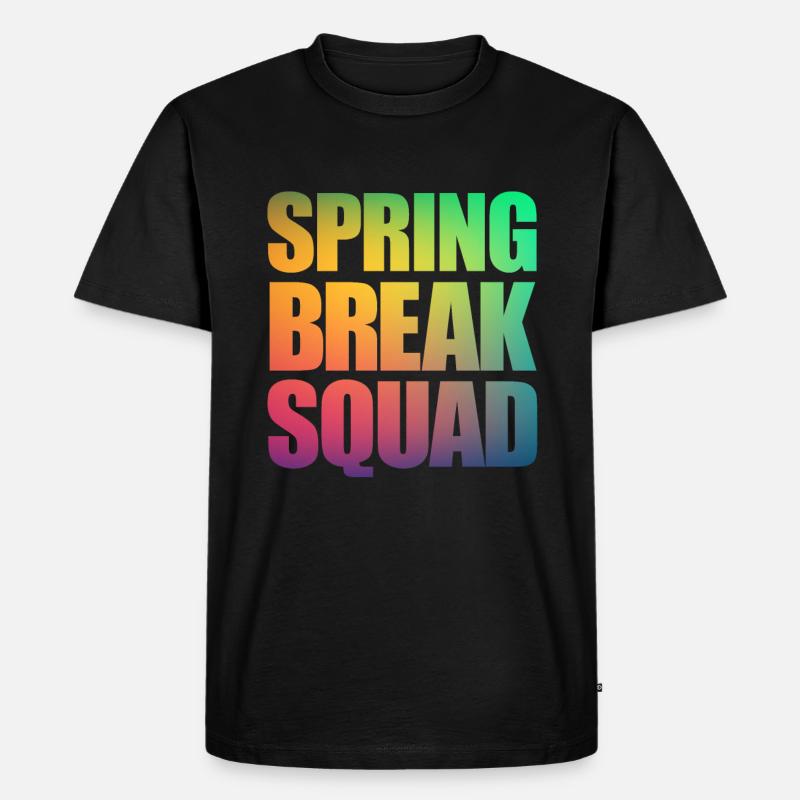 Spring Break Squad Spring Break - Männer Premium Bio T-Shirt - Schwarz