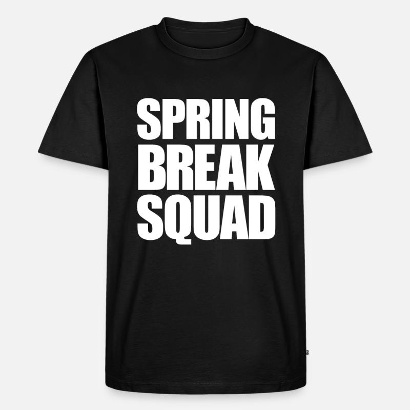 Spring Break Squad Spring Break - Männer Premium Bio T-Shirt - Schwarz