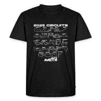 Formelrennen 2025 Rennstrecken Rennwagen Herrenfor - Männer Premium Bio T-Shirt - Schwarz - Vorne - Nico (187cm)