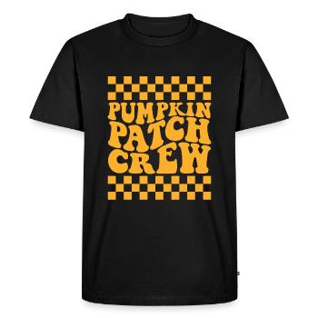 Pumpkin Patch Crew Family Halloween Pumpkin Patch - Men's Premium Organic T-Shirt - black - Front - Nico (187cm)