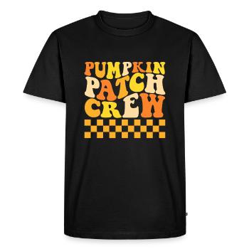 Pumpkin Patch Crew Family Halloween Pumpkin Patch - Men's Premium Organic T-Shirt - black - Front - Nico (187cm)