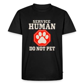 Personne de service, ne caressez pas les soumis émotionnels - T-shirt Premium bio Homme - noir - Devant - Nico (187cm)