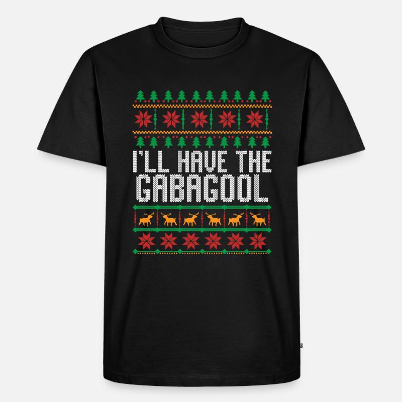 Ich werde den Gabagool-Weihnachtspullover Gabagool - Männer Premium Bio T-Shirt - Schwarz