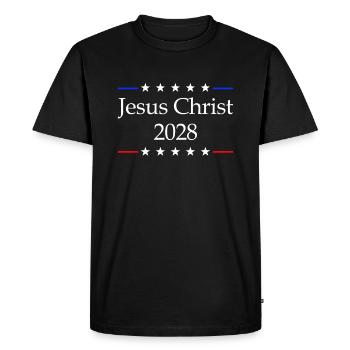 Jesus Christ 2028 Choose Jesus - Men's Premium Organic T-Shirt - black - Front - Nico (187cm)