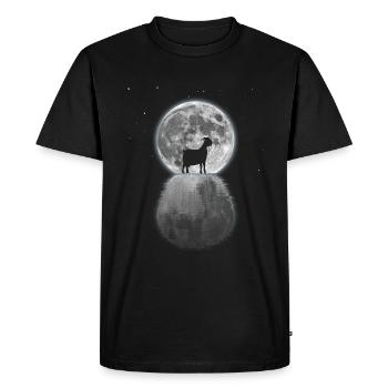 Ziege Monduntergang Ziege Nutztier Ziege - Männer Premium Bio T-Shirt - Schwarz - Vorne - Nico (187cm)