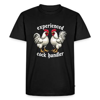 Experienced handler. Funny Women Keys - Men's Premium Organic T-Shirt - black - Front - Nico (187cm)