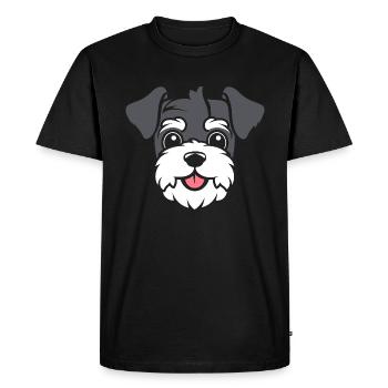 Schnauzer - T-shirt Premium bio Homme - noir - Devant - Nico (187cm)