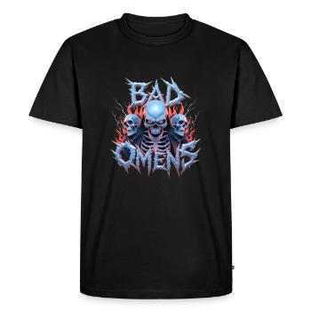 Bad Omens Skeleton Grunge Goth Men's Bad Omens - Männer Premium Bio T-Shirt - Schwarz - Vorne - Nico (187cm)