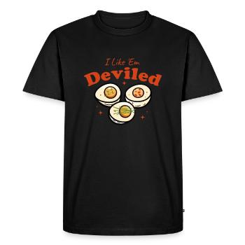I liked Em Deviled Thanksgiving Deviled Eggs. - Men's Premium Organic T-Shirt - black - Front - Nico (187cm)