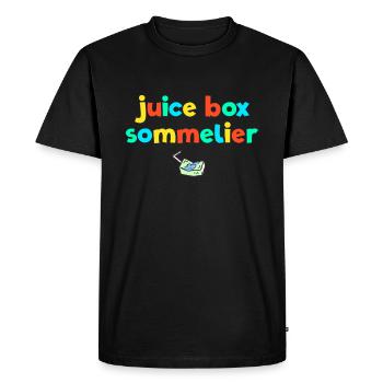 Boîte de jus Sommelier Kid Core Drôle Gen Z Kidcore - T-shirt Premium bio Homme - noir - Devant - Nico (187cm)