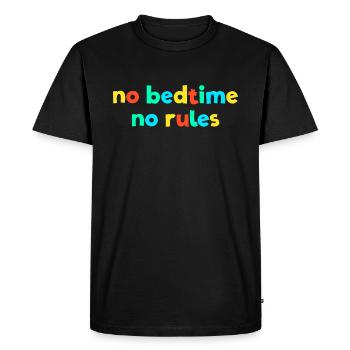 No Bedtime, No Rules Kid Core Brat Ge - Men's Premium Organic T-Shirt - black - Front - Nico (187cm)