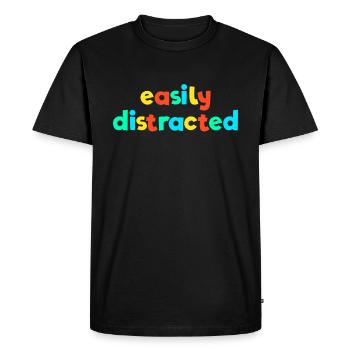 Slightly Distracted Kid Core Brat Gen Z Kidcore - Men's Premium Organic T-Shirt - black - Front - Nico (187cm)