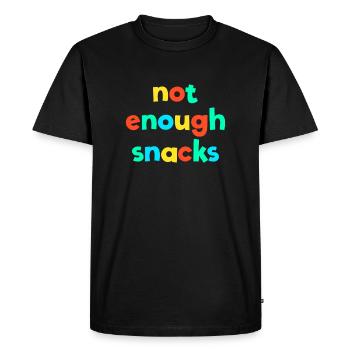 Not Enough Snacks Kid Core Brat Gen Z Kidcore - Men's Premium Organic T-Shirt - black - Front - Nico (187cm)