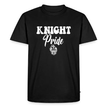 L’équipe sportive des Chevaliers à l’école secondaire Knight Pride - T-shirt Premium bio Homme - noir - Devant - Nico (187cm)