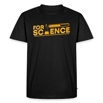 science - T-shirt Premium bio Homme - noir - Devant - Nico (187cm)