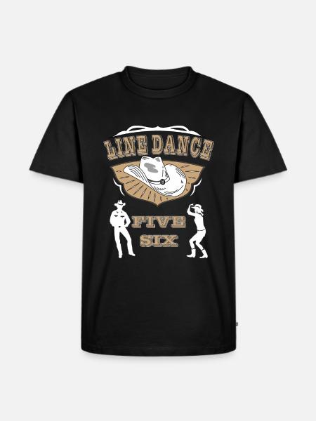LINE DANCE - Men's Premium Organic T-Shirt - black