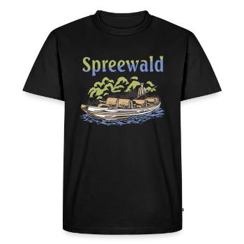 SPREEWALD - T-shirt Premium bio Homme - noir - Devant - Nico (187cm)