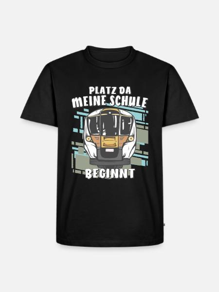 PLATZ DA MEINE SCHULE BEGINNT - Männer Premium Bio T-Shirt - Schwarz