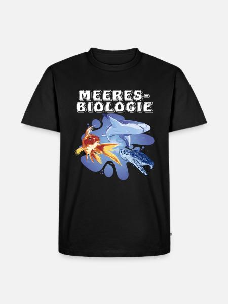 MEERESBIOLOGIE - Männer Premium Bio T-Shirt - Schwarz