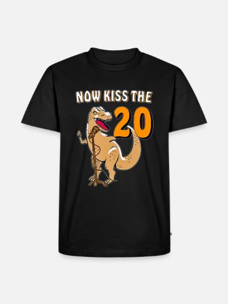 NOW KISS THE 20 - Men's Premium Organic T-Shirt - black