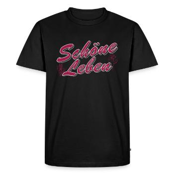 BELLES VIES - T-shirt Premium bio Homme - noir - Devant - Nico (187cm)