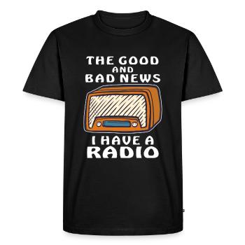 J’AI UNE RADIO - T-shirt Premium bio Homme - noir - Devant - Nico (187cm)