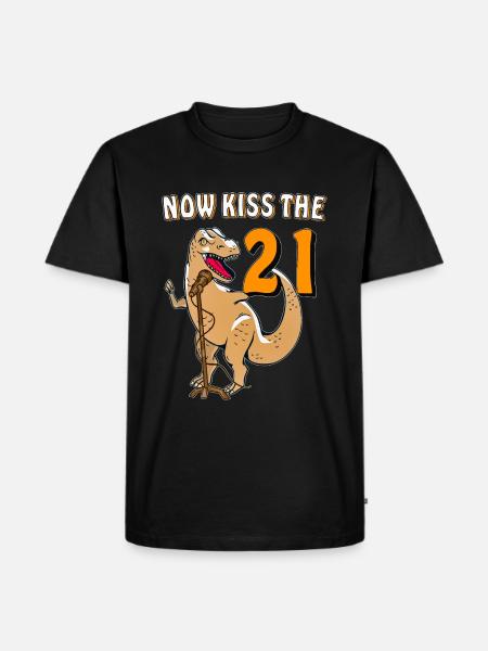 NOW KISS THE 21 - Men's Premium Organic T-Shirt - black