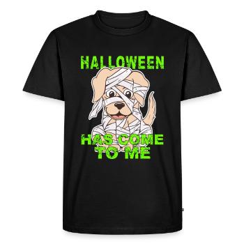 HALLOWEEN HAS COME TO ME - Men's Premium Organic T-Shirt - black - Front - Nico (187cm)