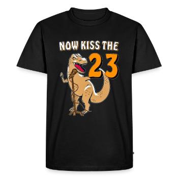 MAINTENANT EMBRASSEZ LES 23 - T-shirt Premium bio Homme - noir - Devant - Nico (187cm)