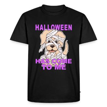 HALLOWEEN HAS COME TO ME - Men's Premium Organic T-Shirt - black - Front - Nico (187cm)