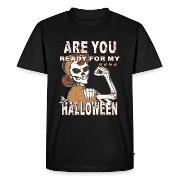 HALLOWEEN - T-shirt Premium bio Homme - noir - Devant - Nico (187cm)