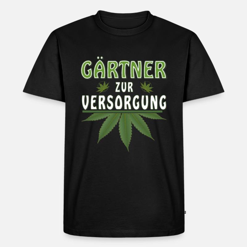 HANF GÄRTNER ZUR SELBSTVERSORGUNG - Männer Premium Bio T-Shirt - Schwarz