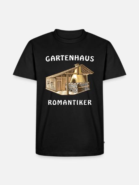 GARTENHAUS ROMANTIKER - Männer Premium Bio T-Shirt - Schwarz
