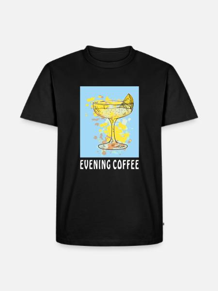 COCKTAIL EVENING COFFEE - Men's Premium Organic T-Shirt - black