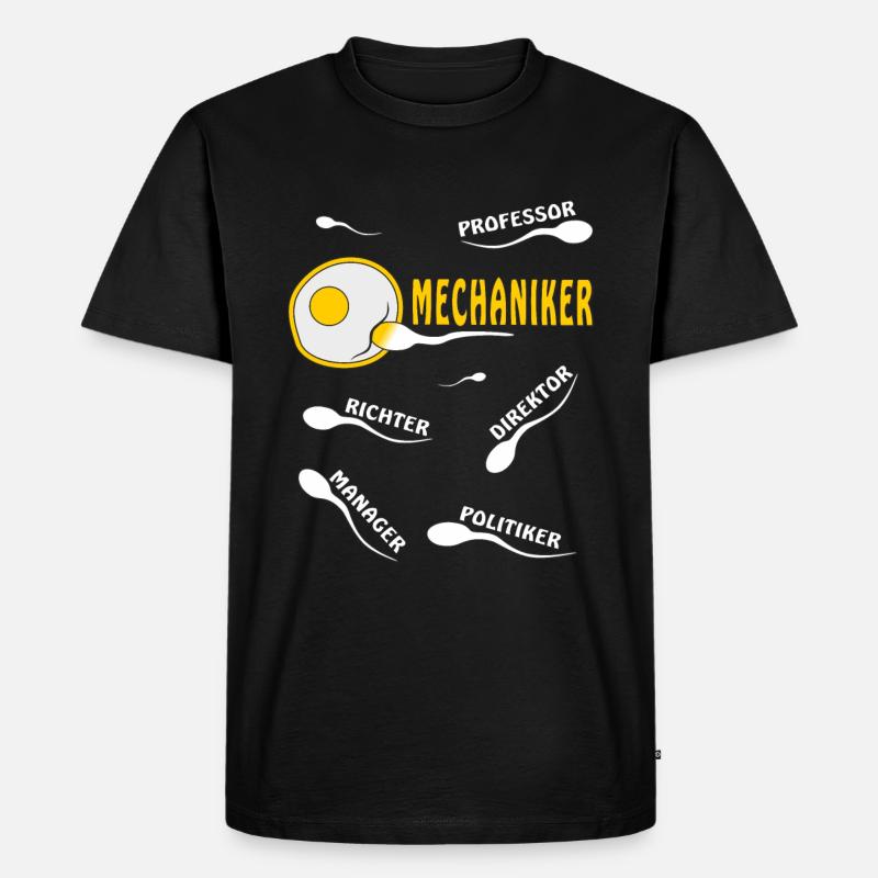 MECHANIKER - Männer Premium Bio T-Shirt - Schwarz