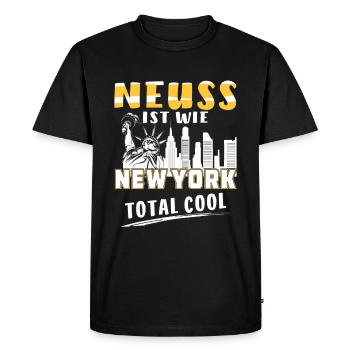NEUSS EST COMME NEW YORK - T-shirt Premium bio Homme - noir - Devant - Nico (187cm)